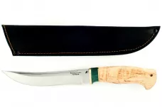 Нож Акула сталь 110х18 карельская берёза