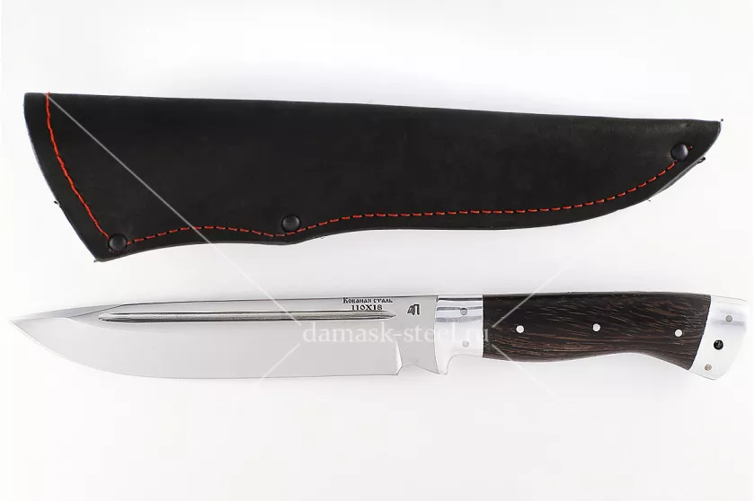 Нож Скорпион-1 сталь 110х18 венге цельнометаллический