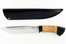Нож Бизон-2 кованая сталь 95х18 граб и береста