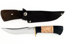 Нож Осётр-4 кованая сталь 95х18 граб и береста