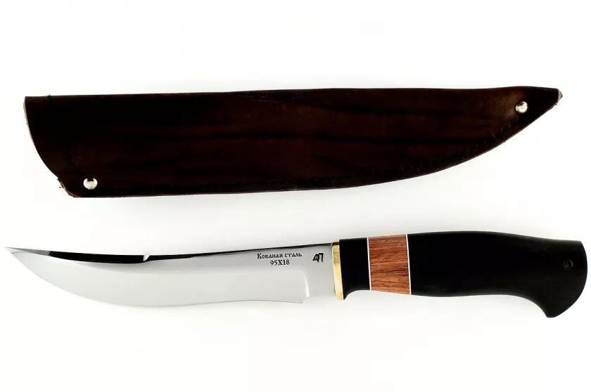 Нож Акула-3 кованая сталь 95х18 граб
