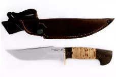 Нож Шершень кованая сталь 95х18 венге и береста