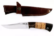 Нож Мангуст(n) кованая сталь 95х18 венге и береста