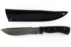 Нож Бизон-17 сталь литой булат граб целмет (взрезка)