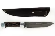 Нож Скорпион-20 сталь литой булат венге целмет (взрезка)