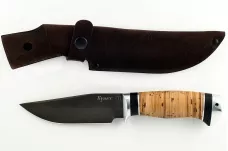 Нож Барсук-7 сталь литой булат  береста