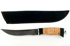 Нож Акула-9 сталь литой булат граб и береста