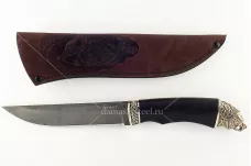 Нож Волк-12 сталь литой булат граб