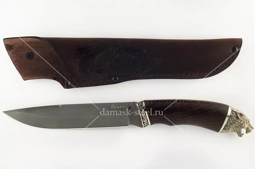 Нож Скорпион-26 сталь литой булат венге