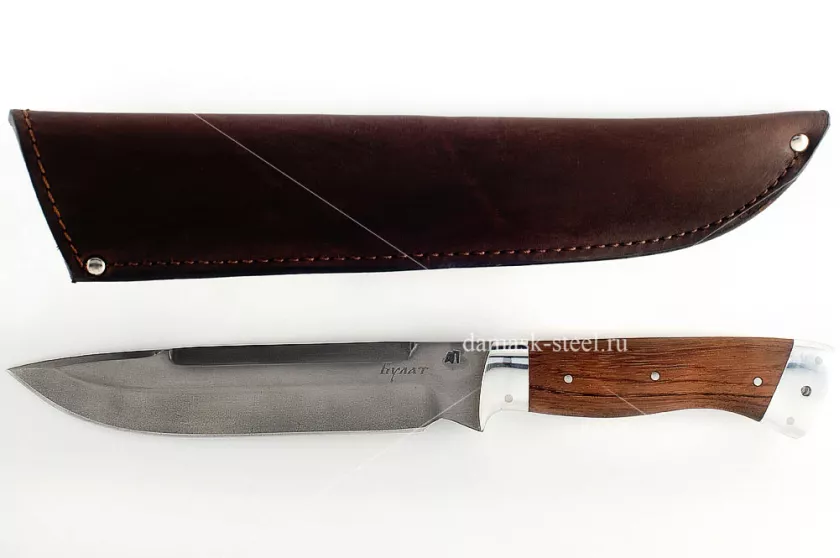 Нож Скорпион-28 сталь литой булат бубинга цельнометаллический (взрезка)