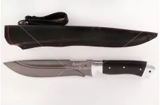 Нож Бизон-23 сталь литой булат граб целмет (долы)