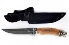 Нож Хорёк-2 сталь литой булат карельская берёза