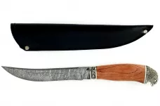 Нож Акула-7 сталь дамаск бубинга