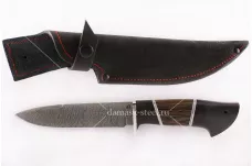 Нож Ворон-5 сталь дамаск граб и венге
