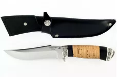Нож Шершень-6 кованая сталь х12мф дерево граб и береста