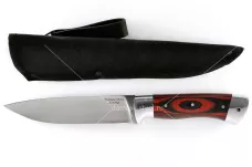 Нож Варан-6 кованая сталь х12мф G10 красный целмет