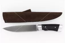 Нож Добытчик-3 кованая сталь х12мф граб цельнометаллический
