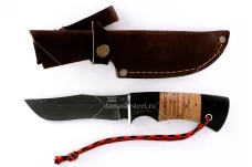 Нож Бизон(n)-3 кованая сталь XB-5 Алмазка граб и береста