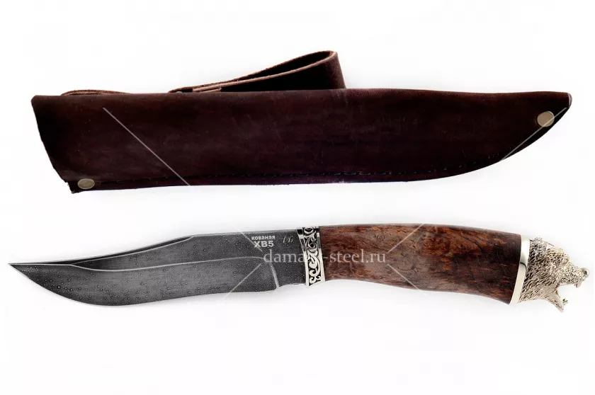 Нож Тайга(n)-2 кованая сталь XB-5 Алмазка карельская берёза (коричневый)